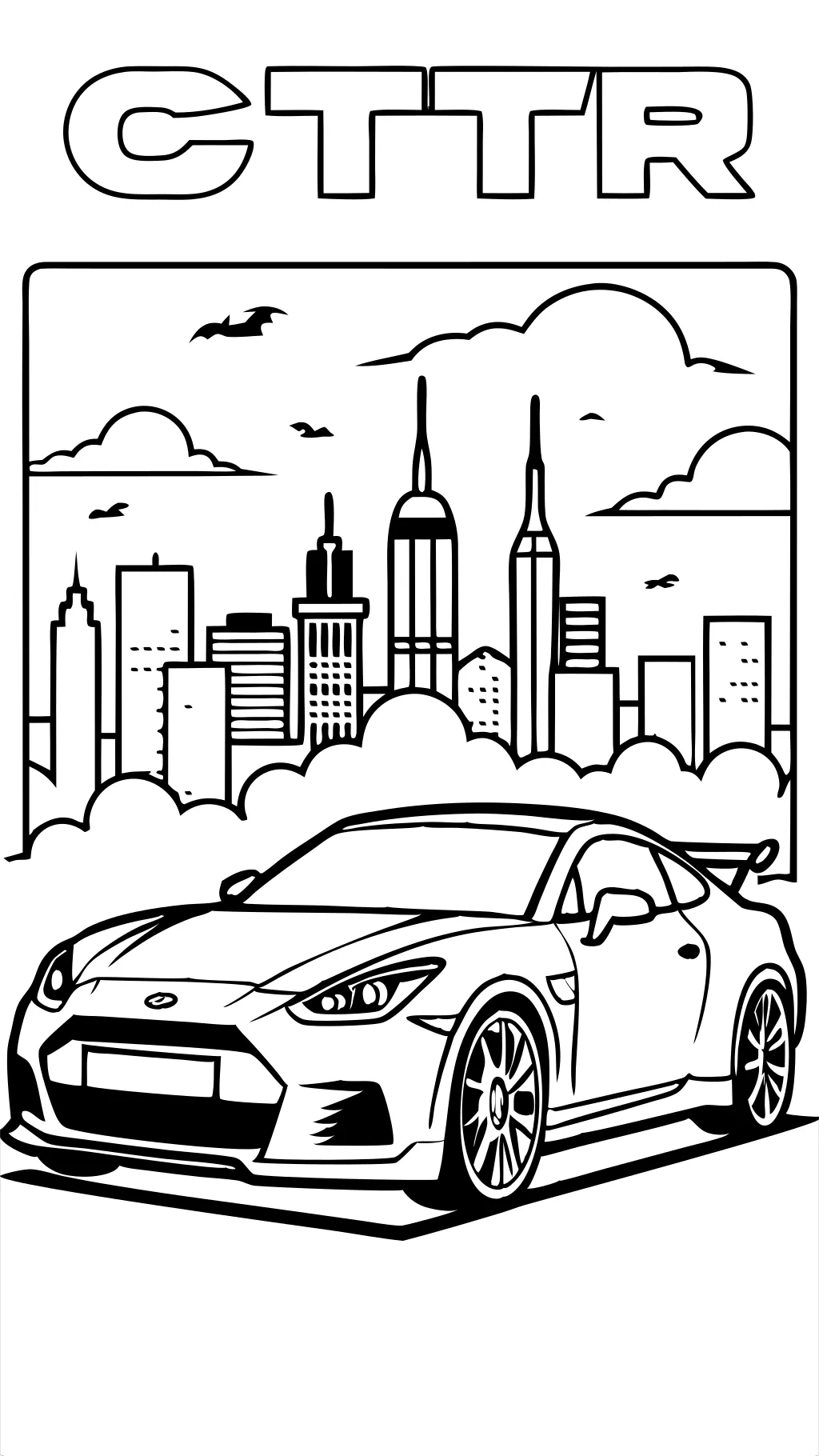 gtr coloring pages